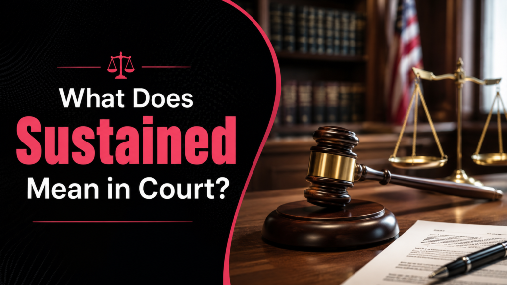 What Does Sustained Mean in Court