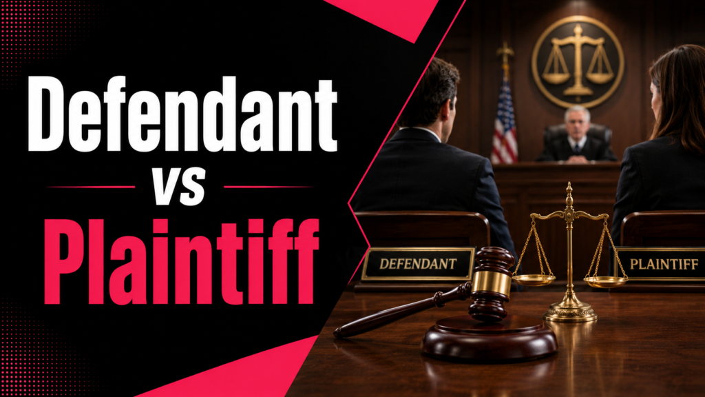 Defendant vs Plaintiff