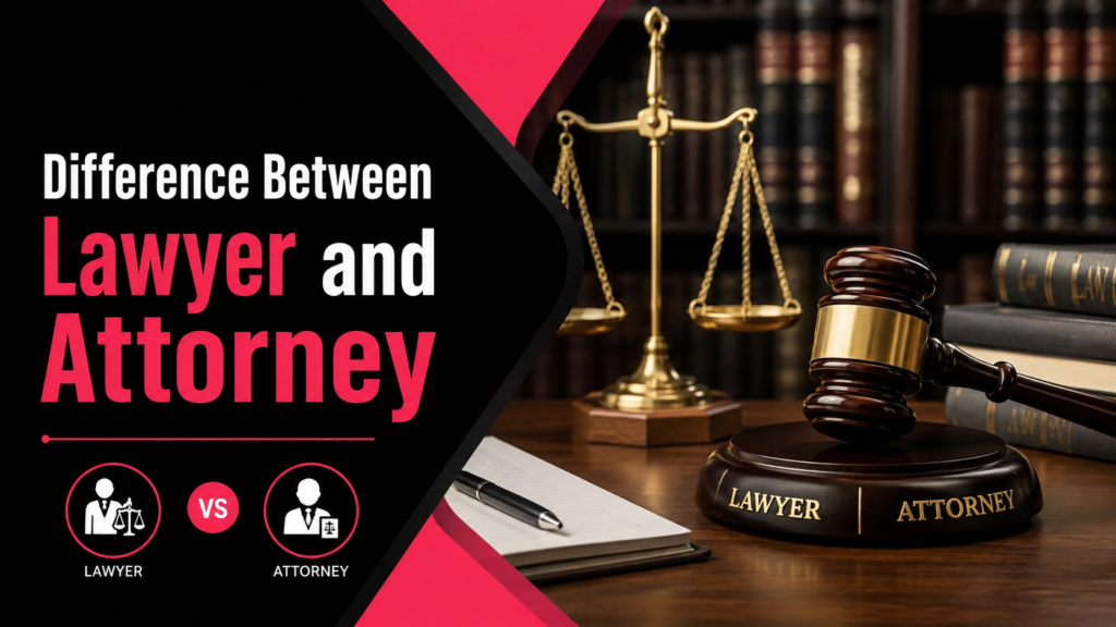 Difference Between Lawyer and Attorney