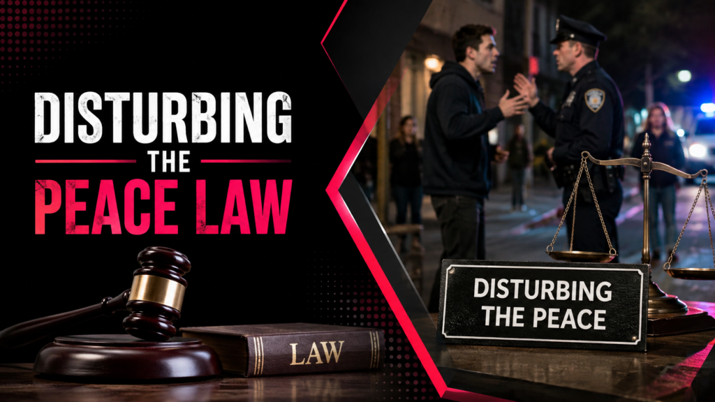 Disturbing the Peace Law