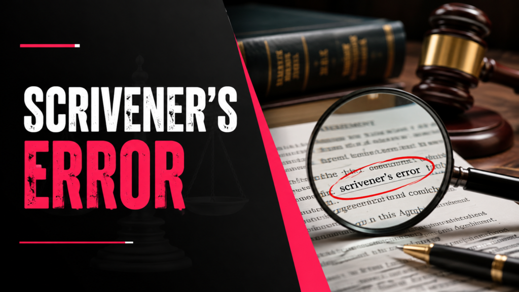 Scrivener's Error