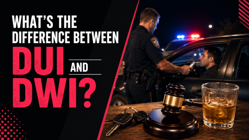 What’s the Difference Between DUI and DWI
