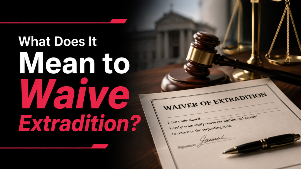 What Does It Mean to Waive Extradition