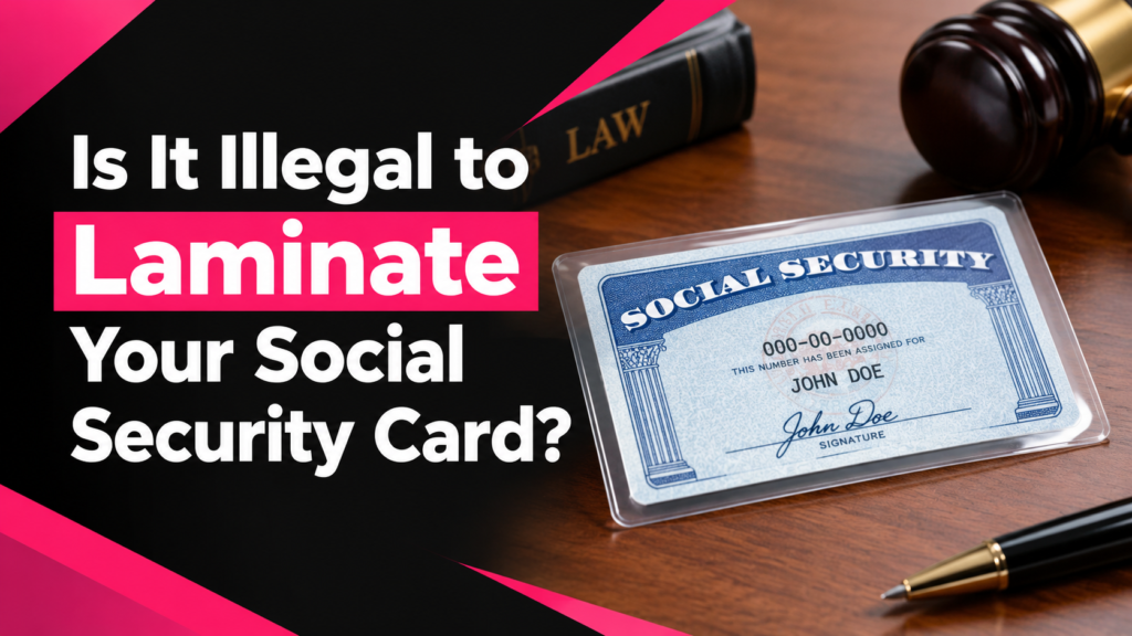 Is It Illegal to Laminate Your Social Security Card