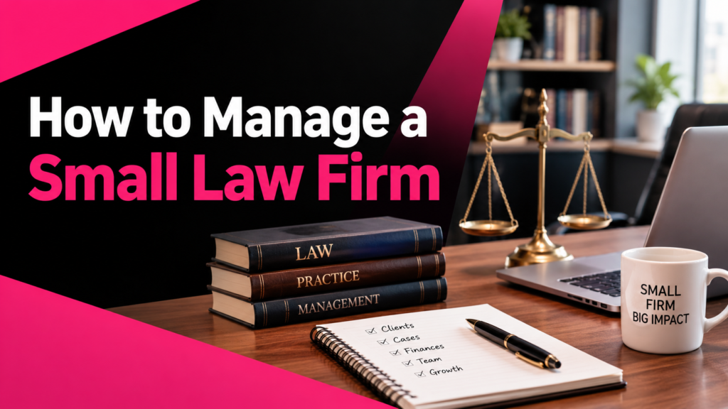 How to Manage a Small Law Firm